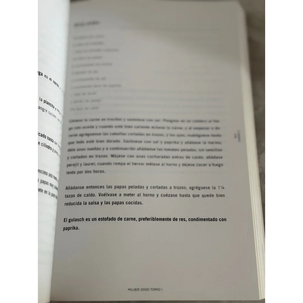 Silvia H De Pou Mujer 2000 Recetas de Cocina Tomo I Spanish Dominican Cookbook